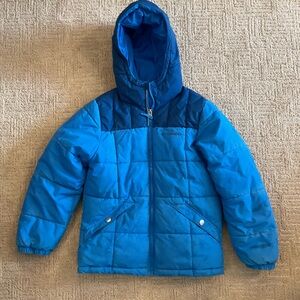❄️ 💙 Columbia Boys Size Small Hooded Puffer Winter Coat Jacket – Blue